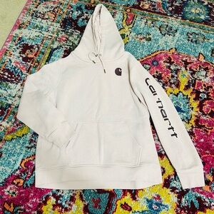 Carhartt Sweatshirt size 2XL in a baby pink color.
